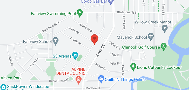 map of 611 Central AVE S